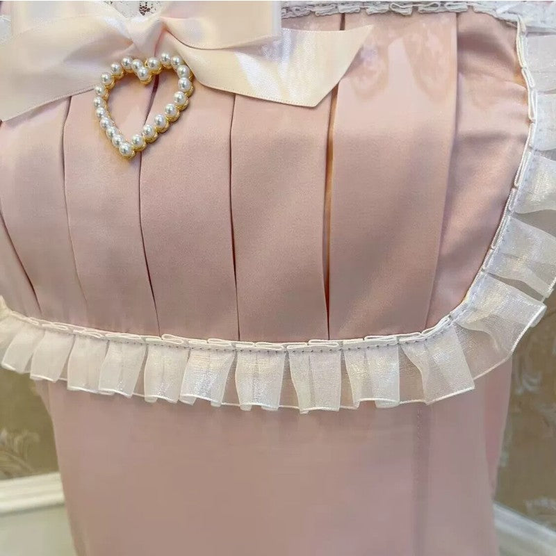 Bow Tie Pearl Heart Top   HA1828