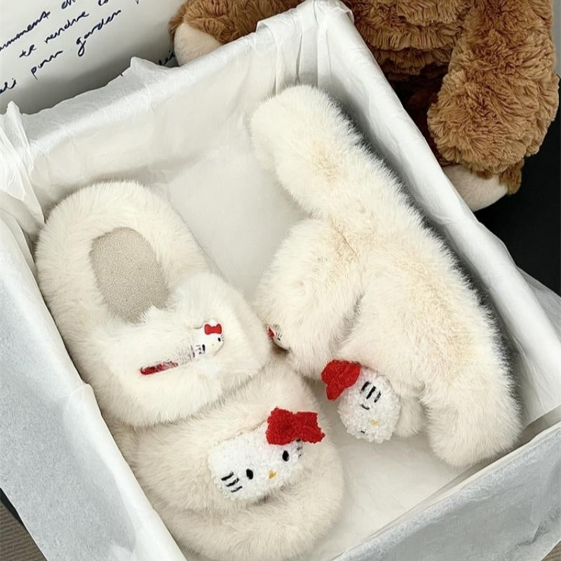 Cartoon platform fur slippers HA2166