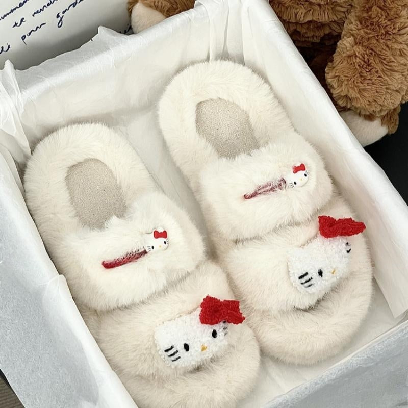 Cartoon platform fur slippers HA2166