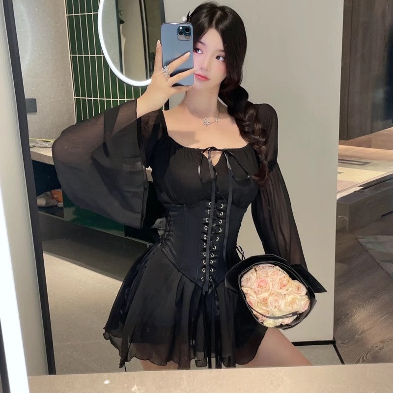 Gentle and Romantic Chiffon Dress HA2127