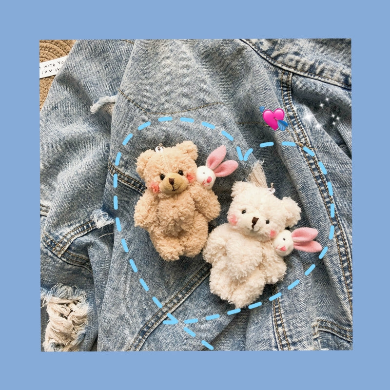 Girly heart blush bear doll HA2183