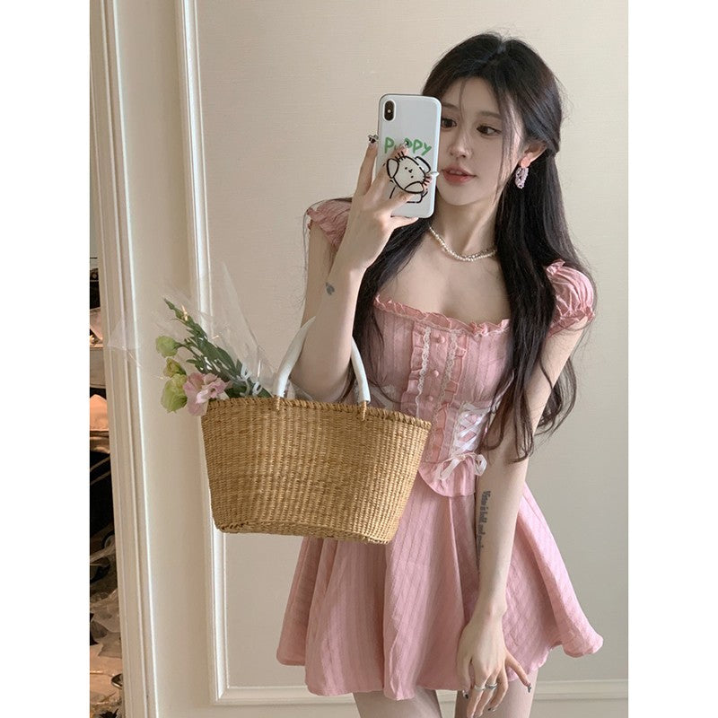 Ballerina Square Neck Dress HA2144