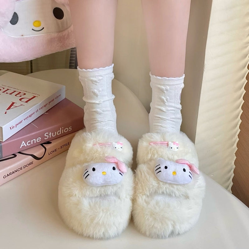 Nectarine Yoto cute fur slippers HA2206