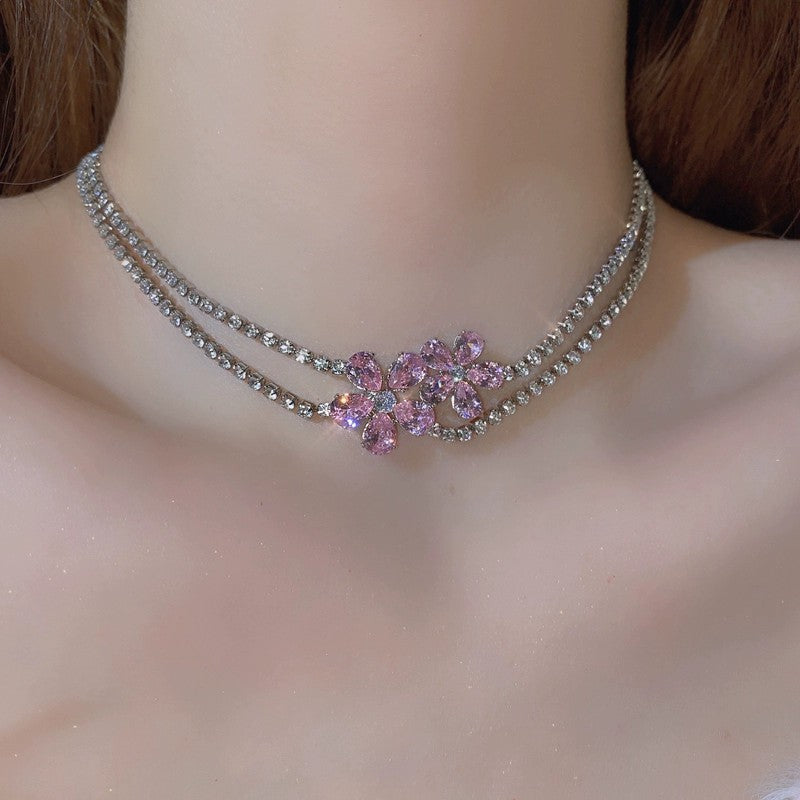 Sweet and Delicate Clavicle Chain  HA1795