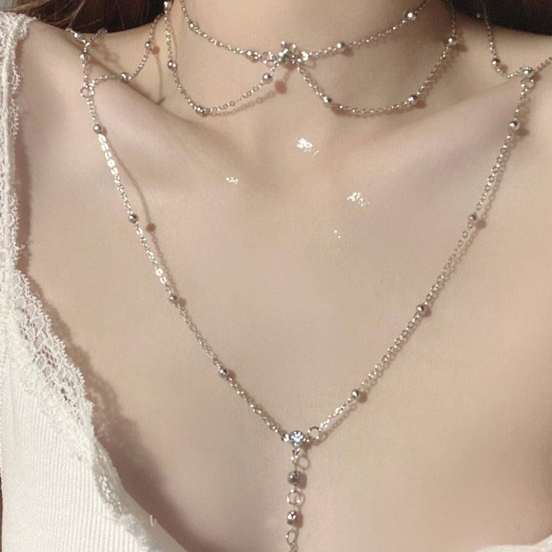 Silver Titanium Body Chain  HA2120