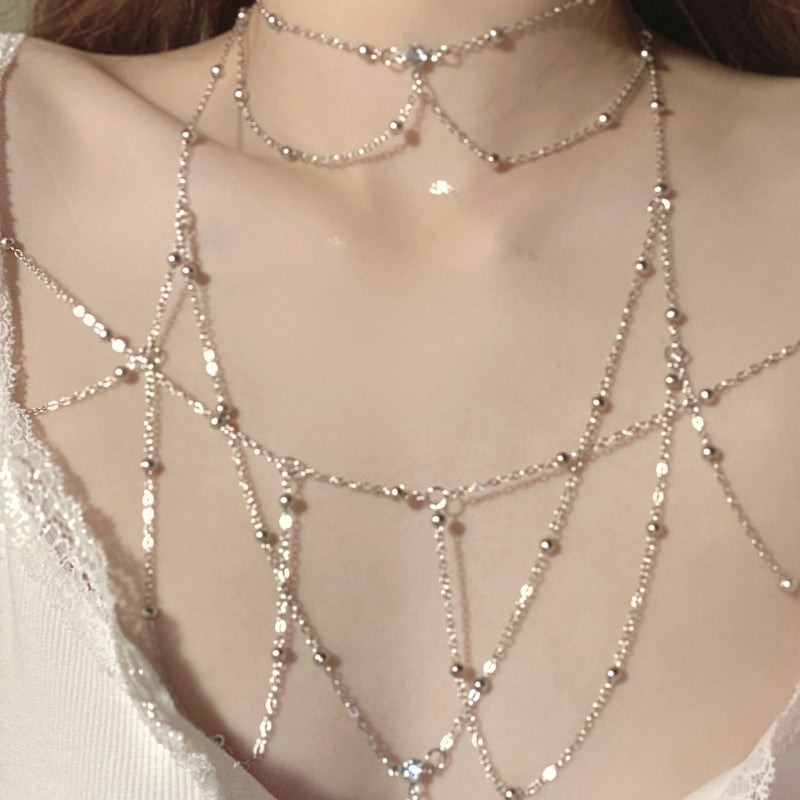 Silver Titanium Body Chain  HA2120