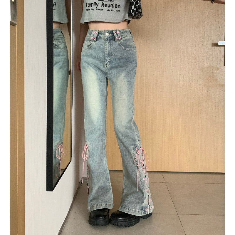 High waist slimming flared pants HA1950