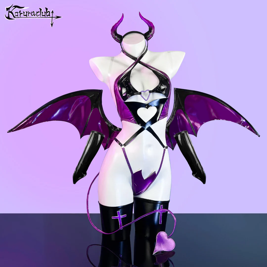 KORURACLUB-Pre-sale Cosplay Devil of Lust Succubus Lingerie (6-Piece Set) HA2893