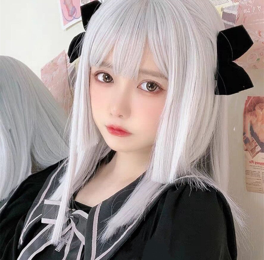 Medium length straight wig HA0044