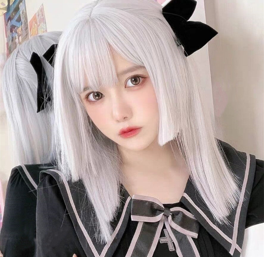 Medium length straight wig HA0044