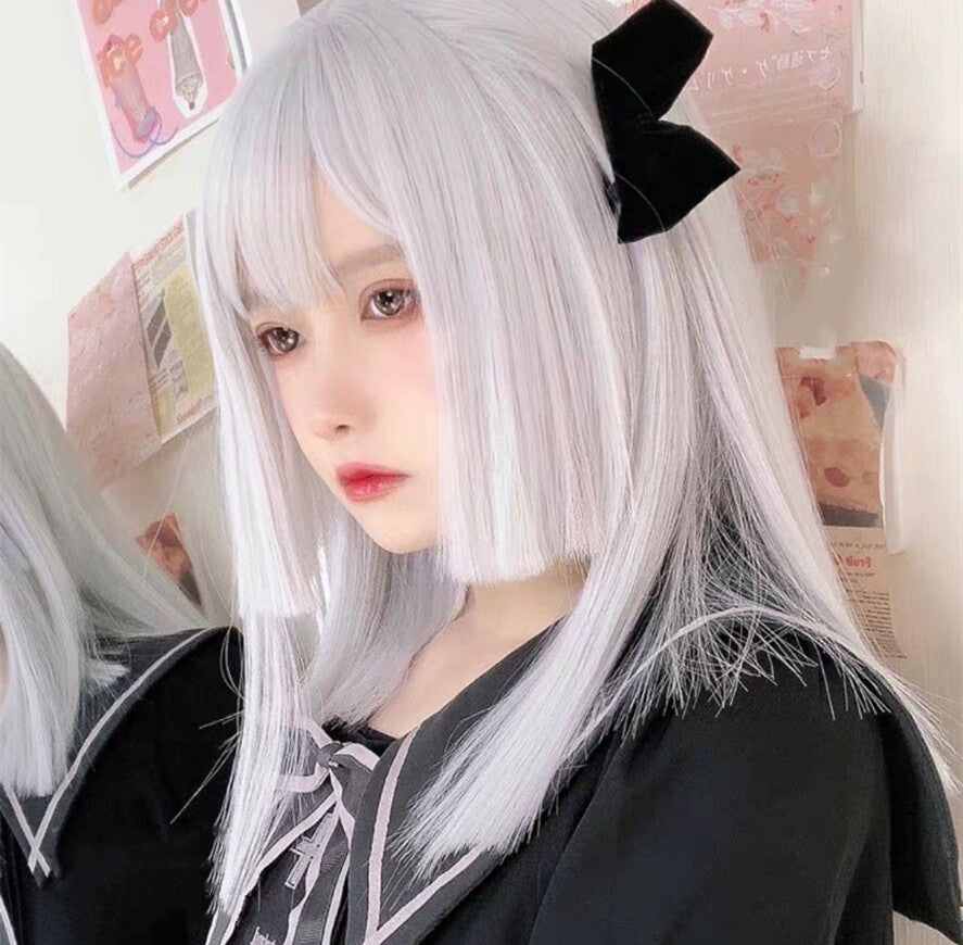 Medium length straight wig HA0044