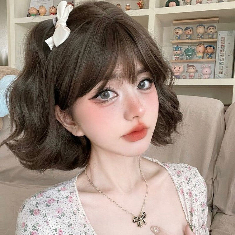 Wool curly short wig   HA1411