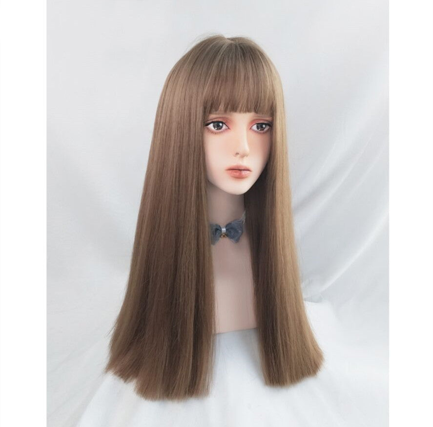Honey tea hair color long straight HA0050