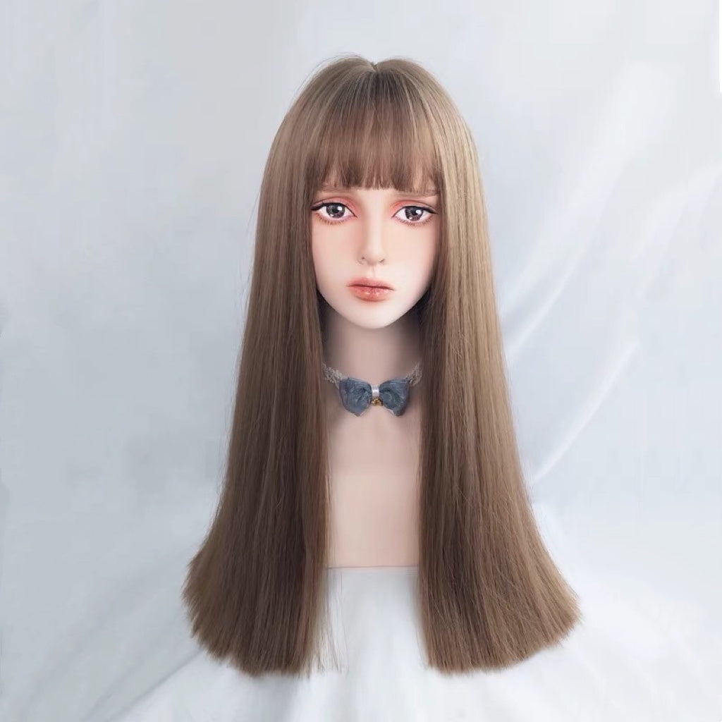 Honey tea hair color long straight HA0050