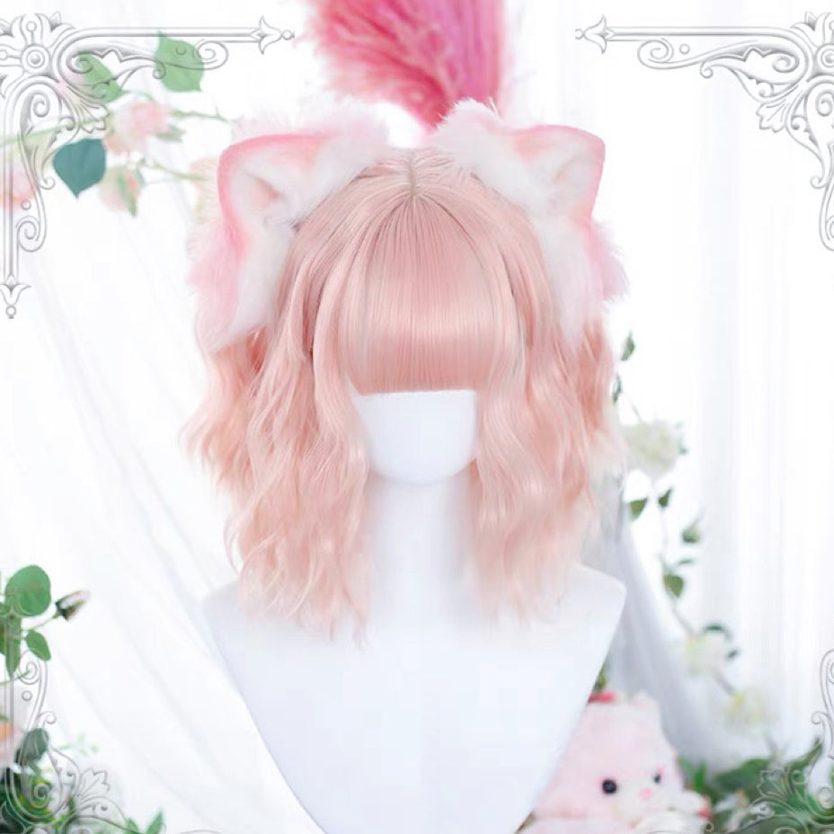 Cute irregular curly short curly hair  HA1329