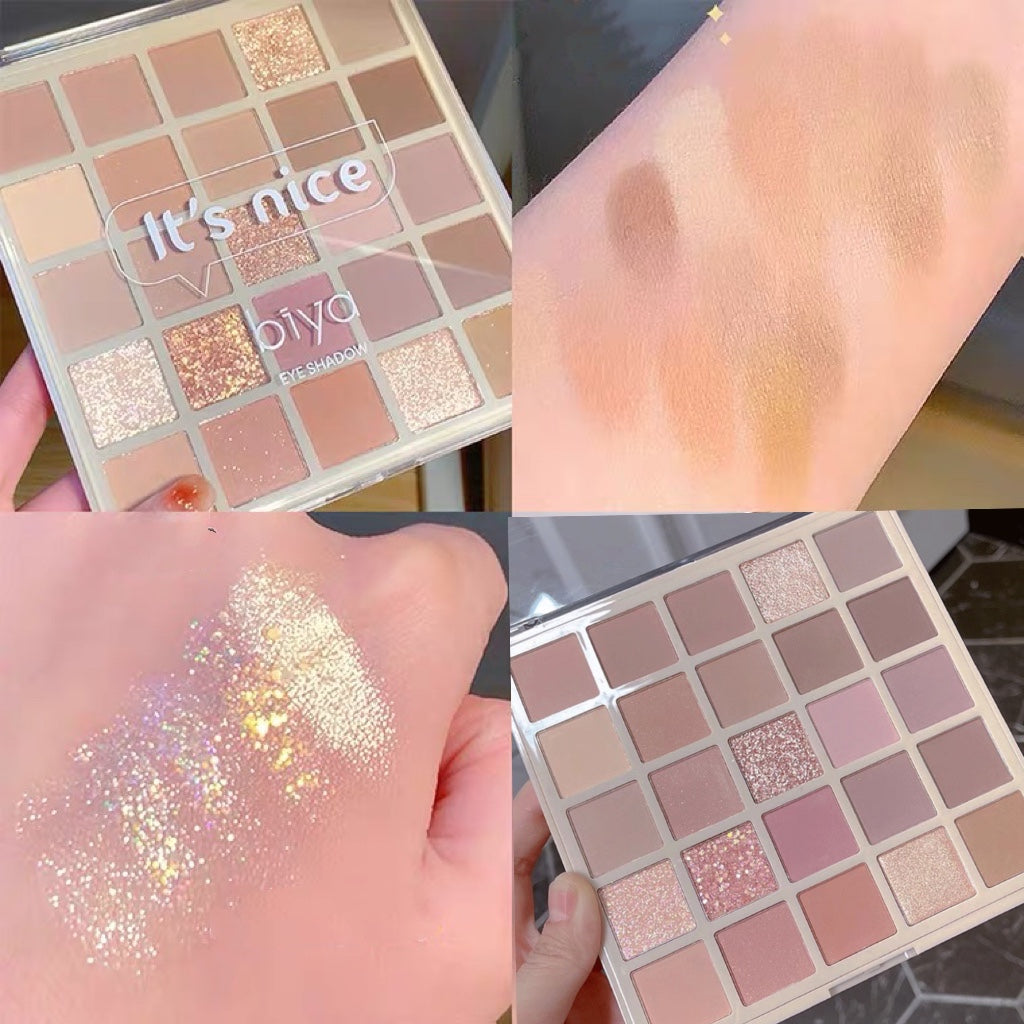 25 Color Glitter Pearl Eyeshadow Palette HA0656