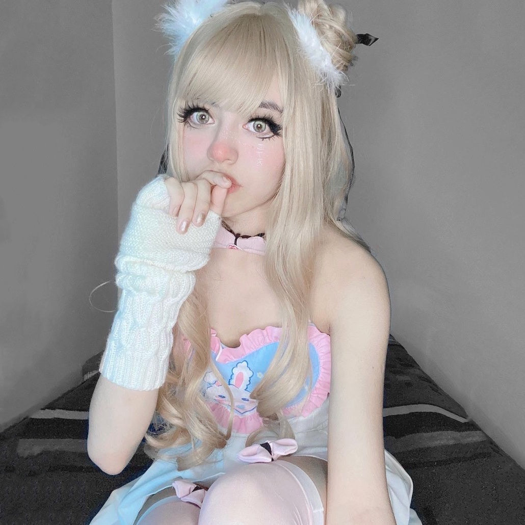 Natural long hair big wavy curly hair HA0464