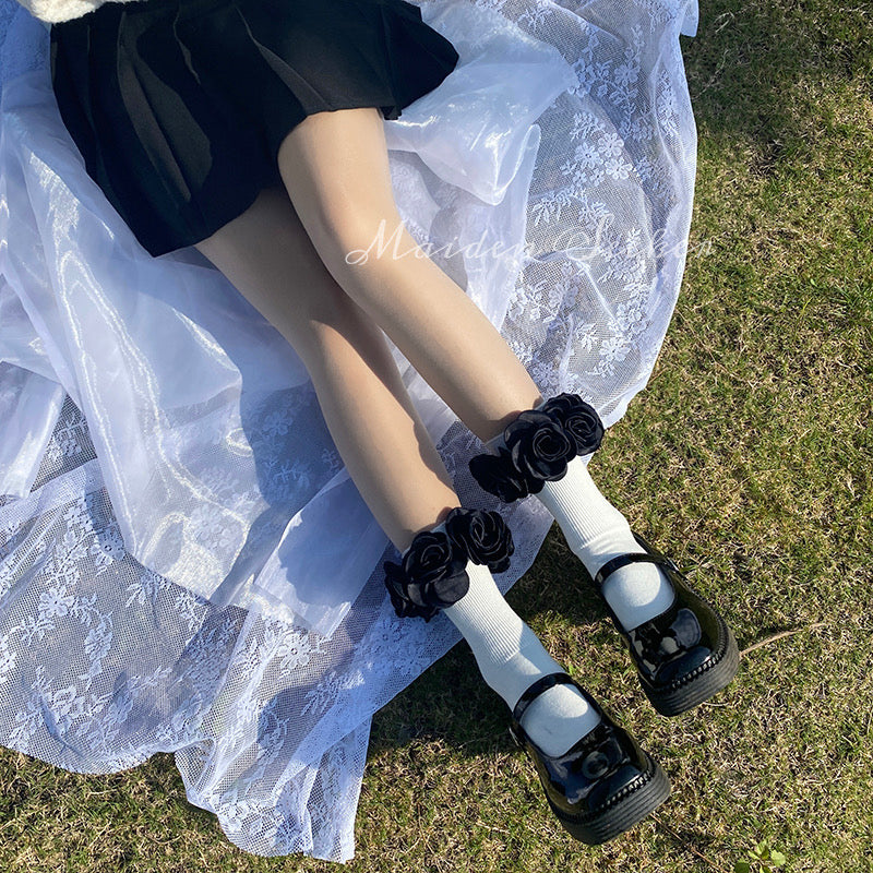 3D Camellia Socks HA1585