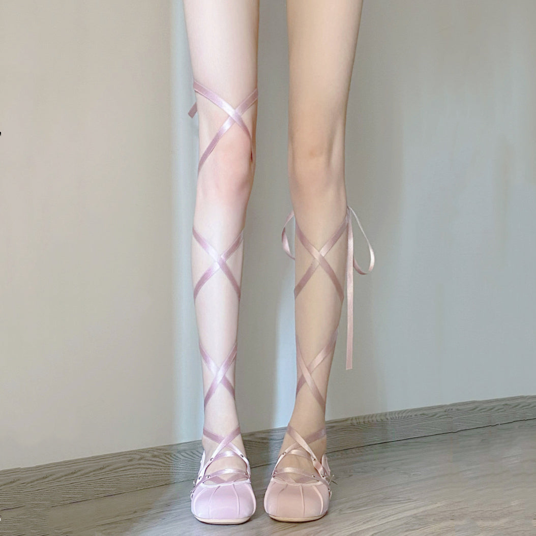 Round toe marie lace up shoes HA1586