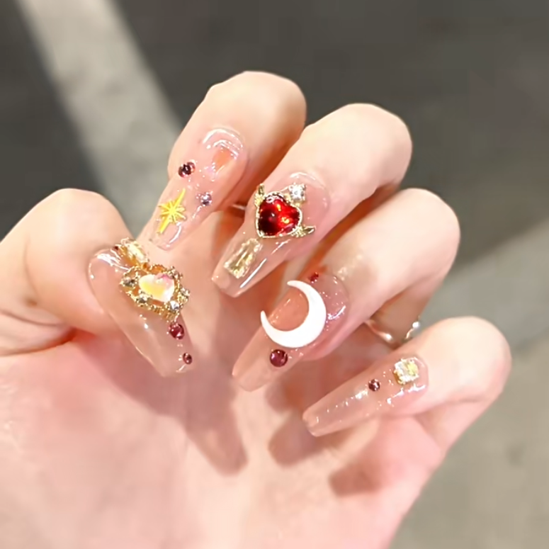 Moon Scepter Love Wings Nail Art HA1590