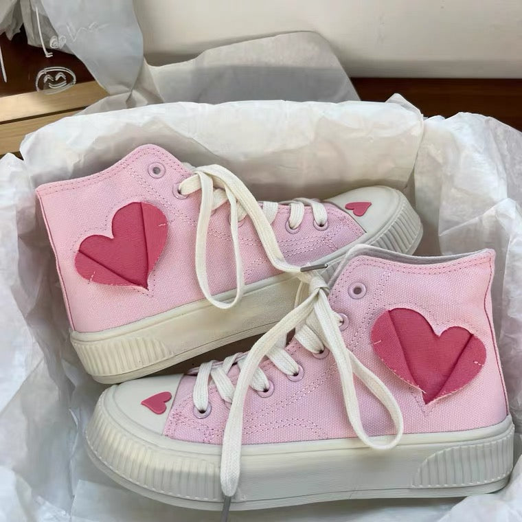 Love high top canvas shoes HA1645