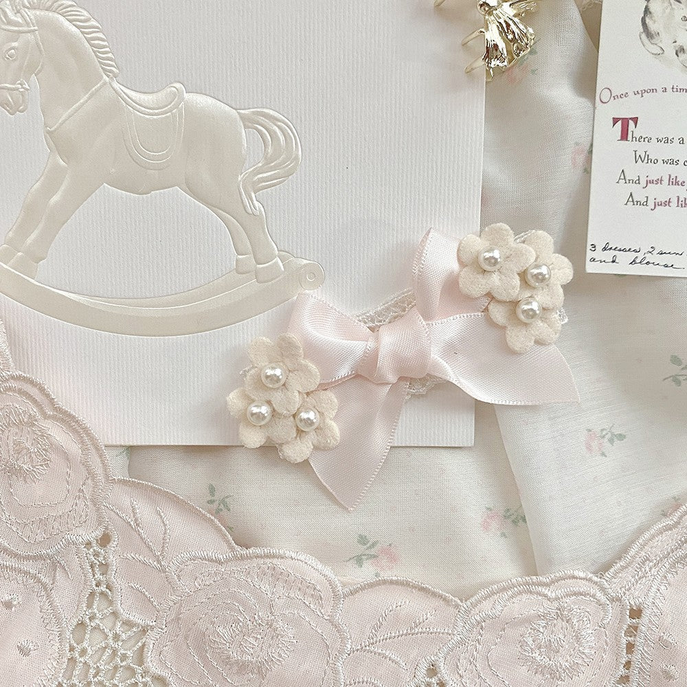 Bow hair clip tie necklace   HA1578