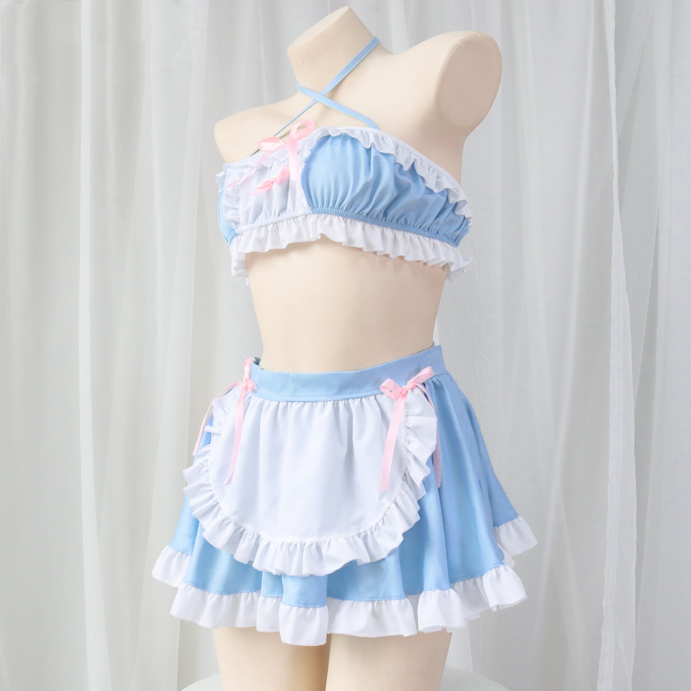 Blue Maid Split Pajamas Set  HA0679