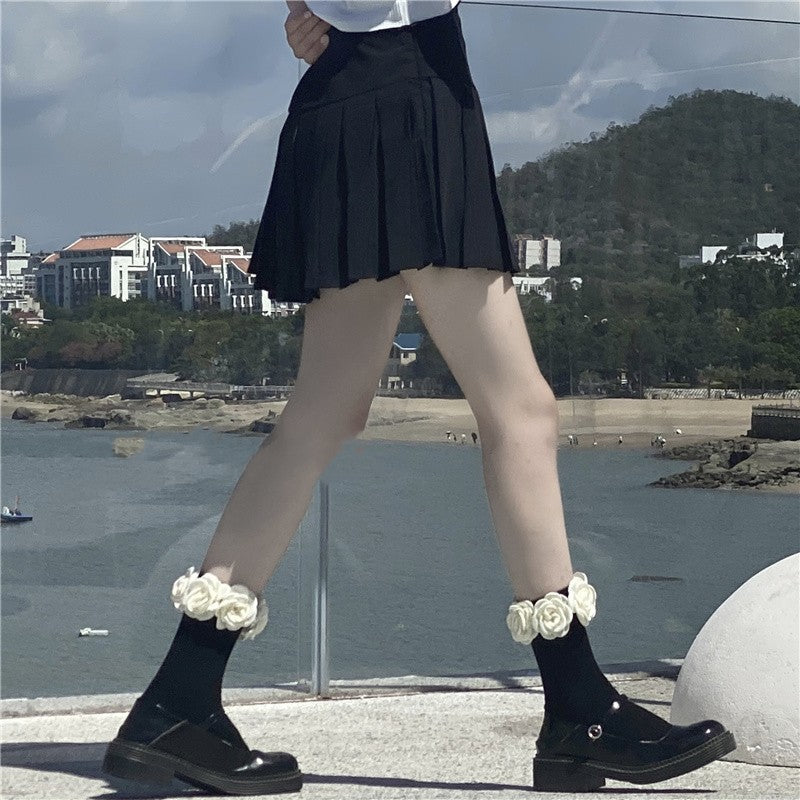 3D Camellia Socks HA1585
