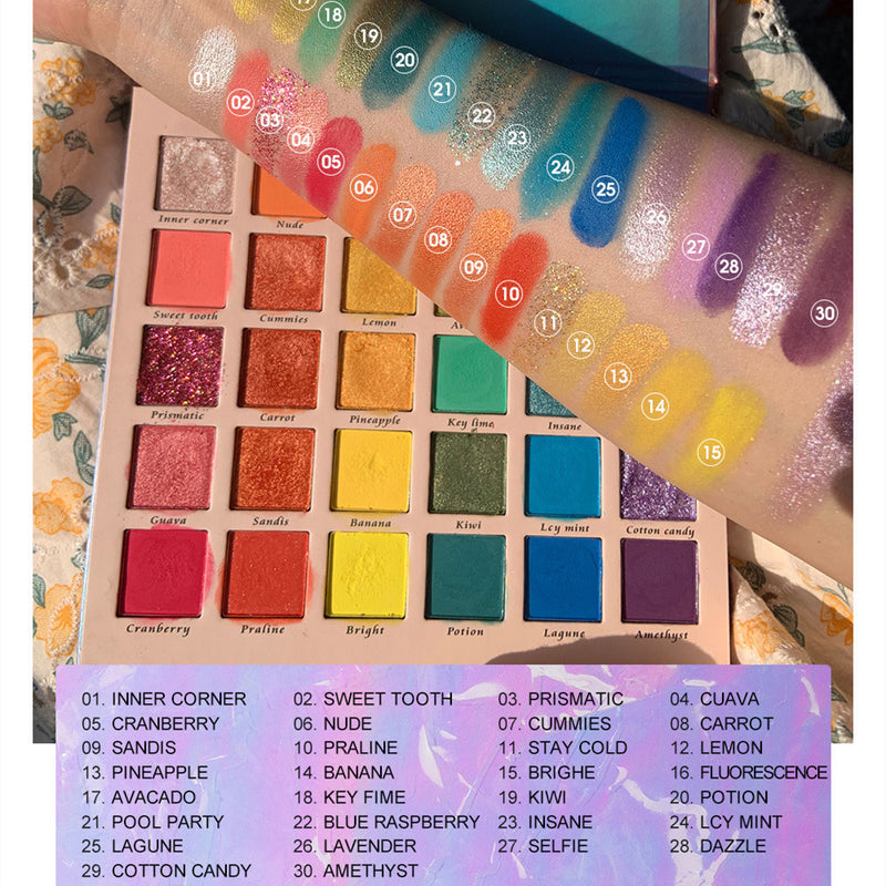 Rainbow 30 Color Eyeshadow Palette   HA0265