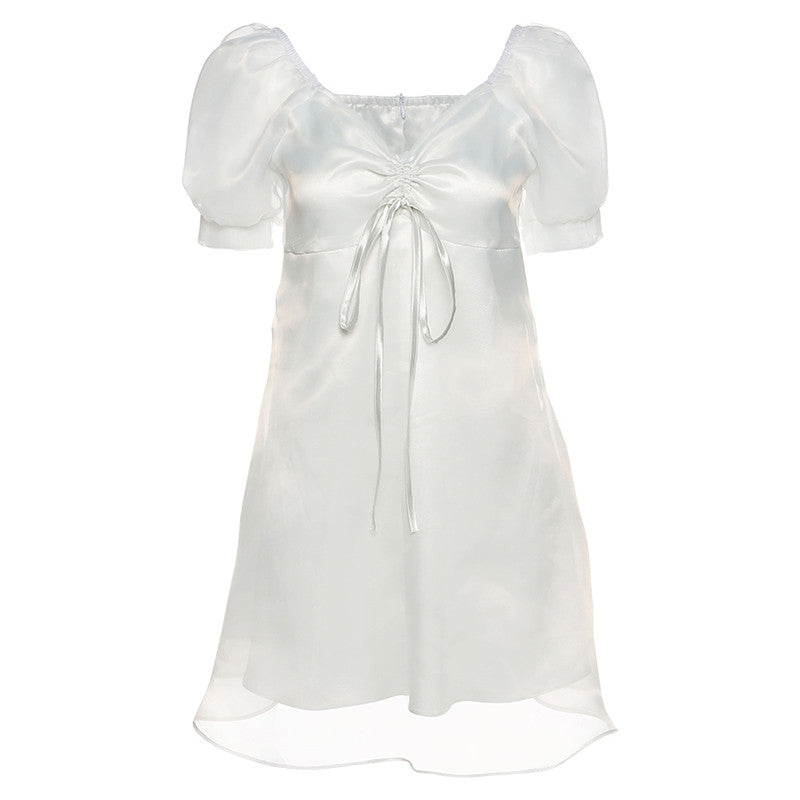 Super fairy temperament pure mesh dress   HA0838