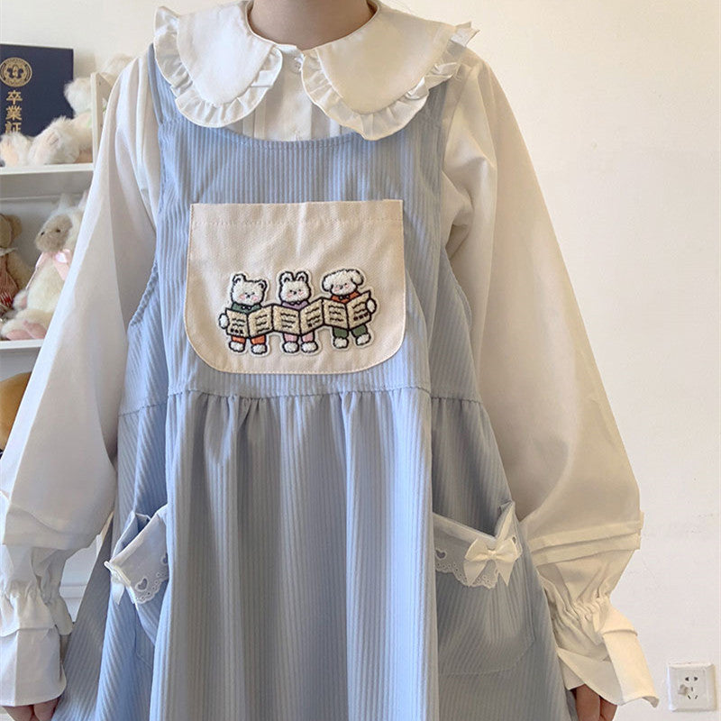 Lace cute doll skirt vest skirt HA0829