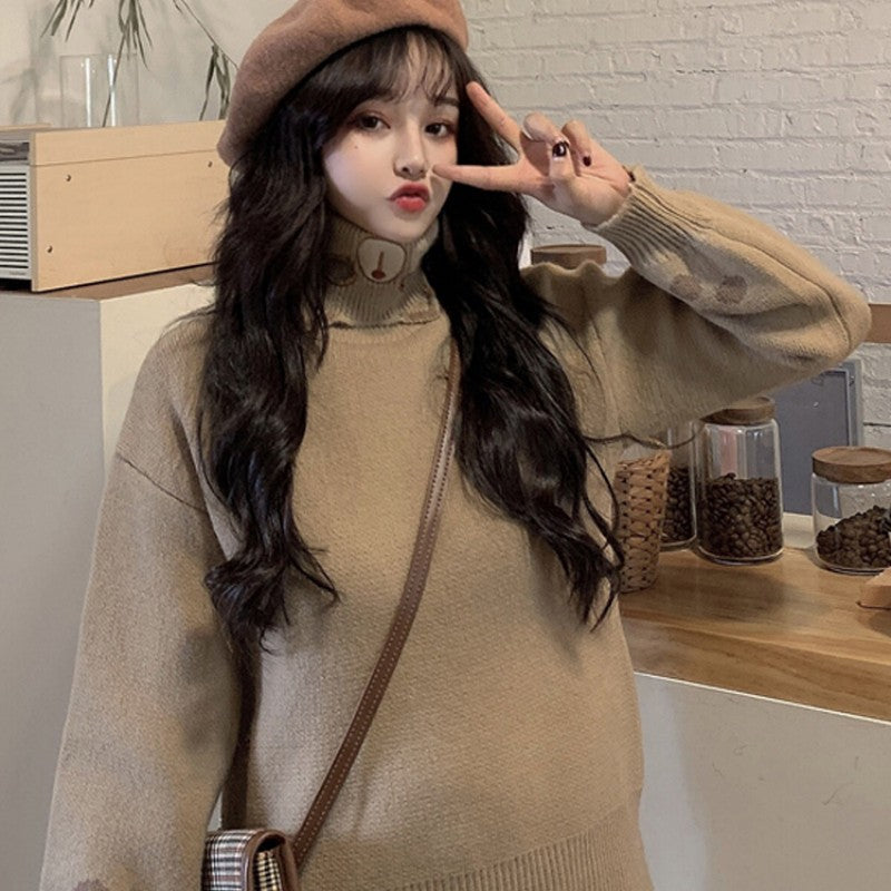 Cartoon embroidery soft girl sweater  HA1491