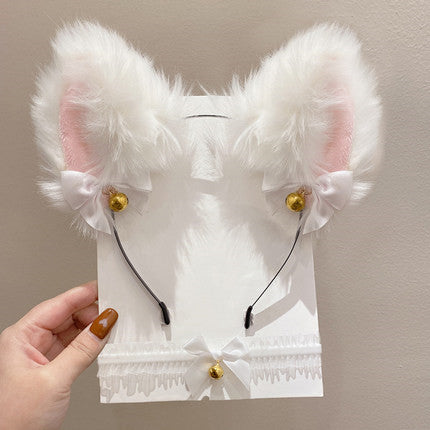 Plush cat ears headband HA0358