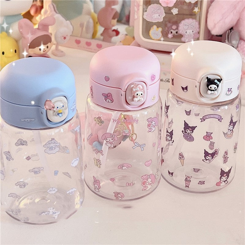 Small and cute hand-held sippy water glass HA1716