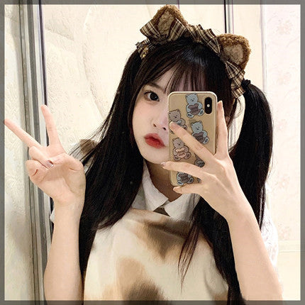 Keqi and oblique bangs, long straight hair  HA0142