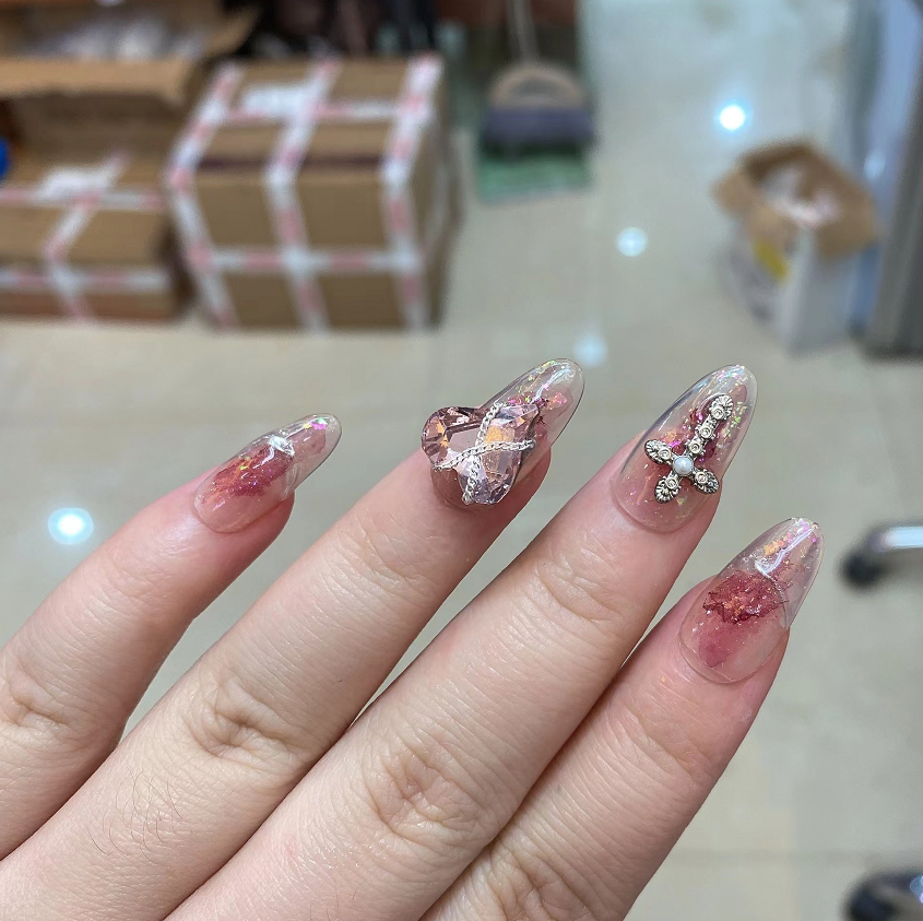 Pink wear nails HA0667