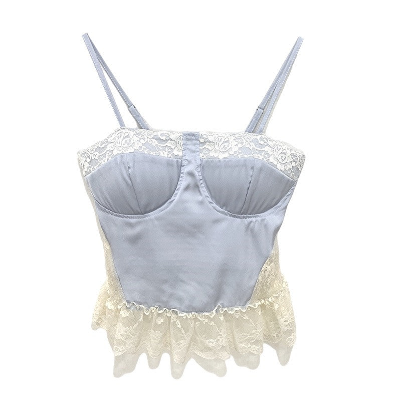 Gentle Lace Panel Camisole HA1081