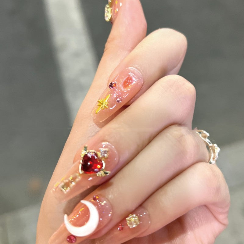 Moon Scepter Love Wings Nail Art HA1590