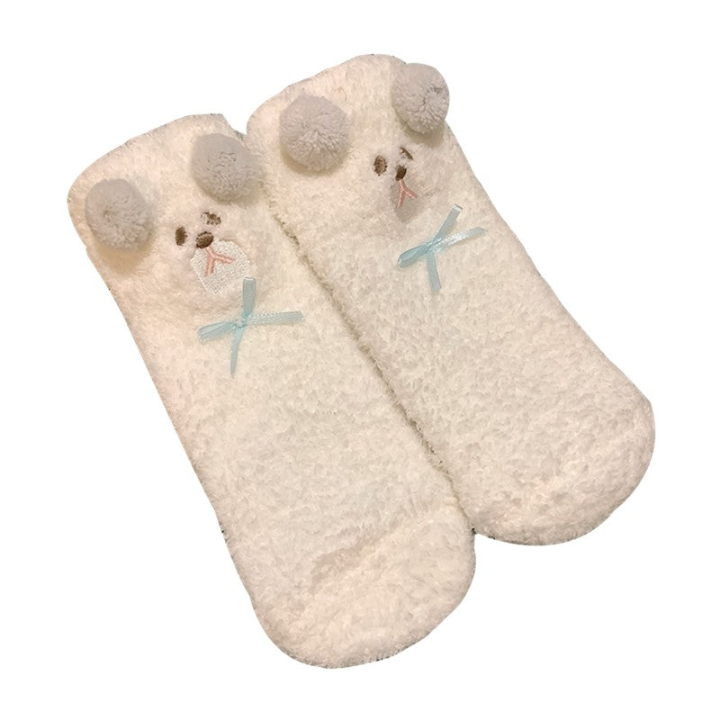 Cute fluffy floor socks   HA1337