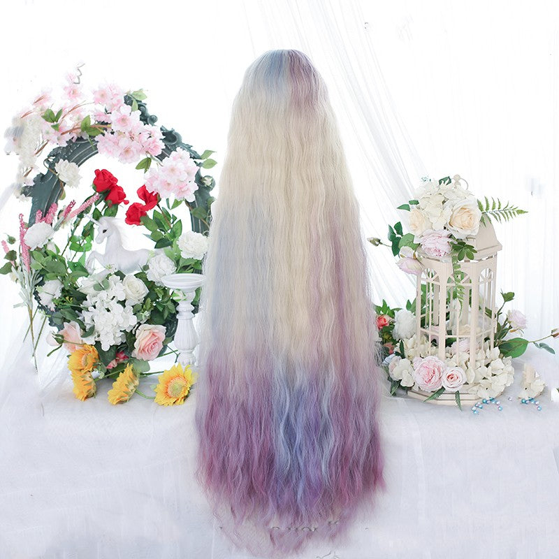 Wool Roll Gradient Long Curly Wig   HA1250