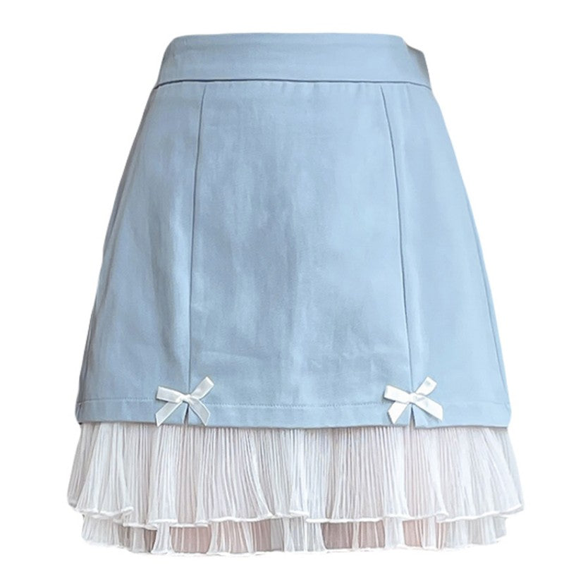 High waist denim skirt HA1510