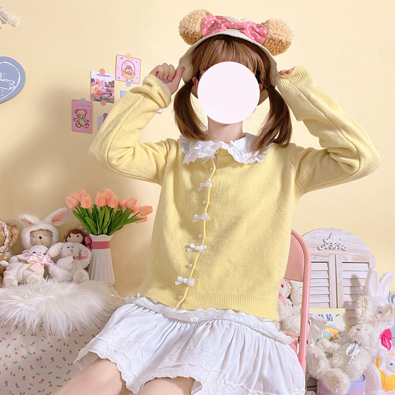 Bow Knot Sweater Jacket HA1054