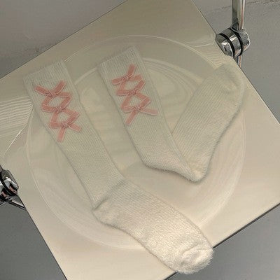 Sweet Girl Bow Knot Socks   HA1525