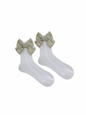 lace Bow socks   HA1587