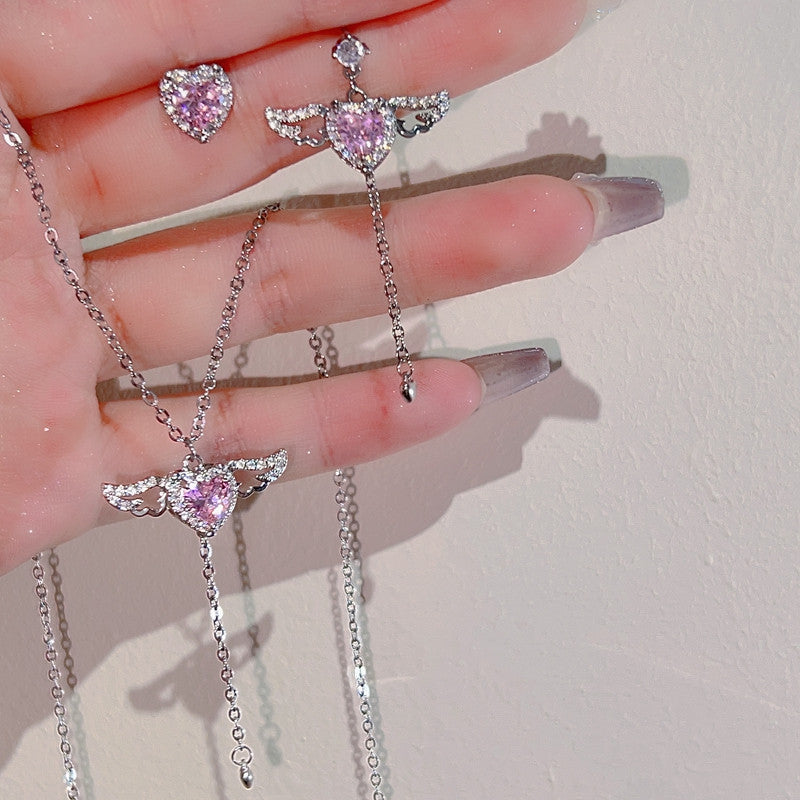 Love Wings Tassel Necklace HA1225