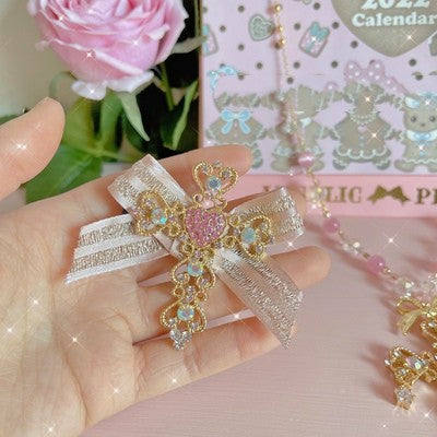 Crystal cross necklace  HA1589