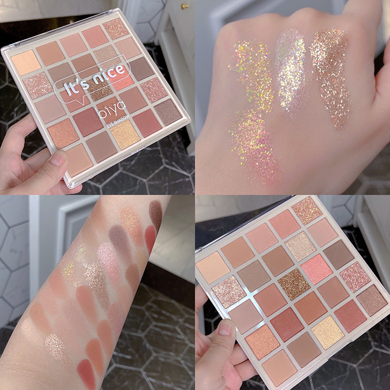 25 Color Glitter Pearl Eyeshadow Palette HA0656