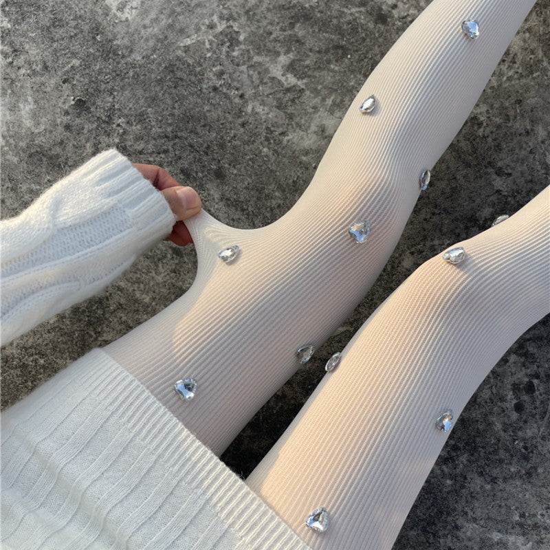 Heart diamond stockings   HA1514