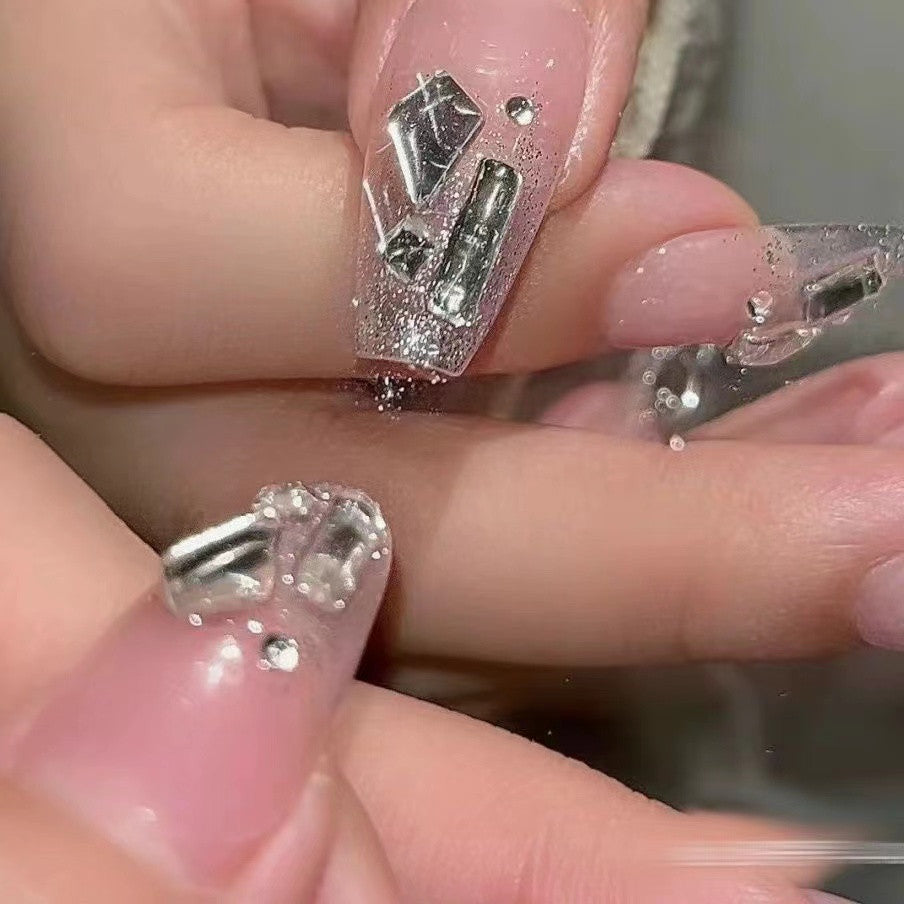 Flash Diamond Butterfly Nail Art   HA1196