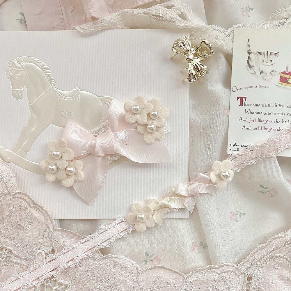 Bow hair clip tie necklace   HA1578